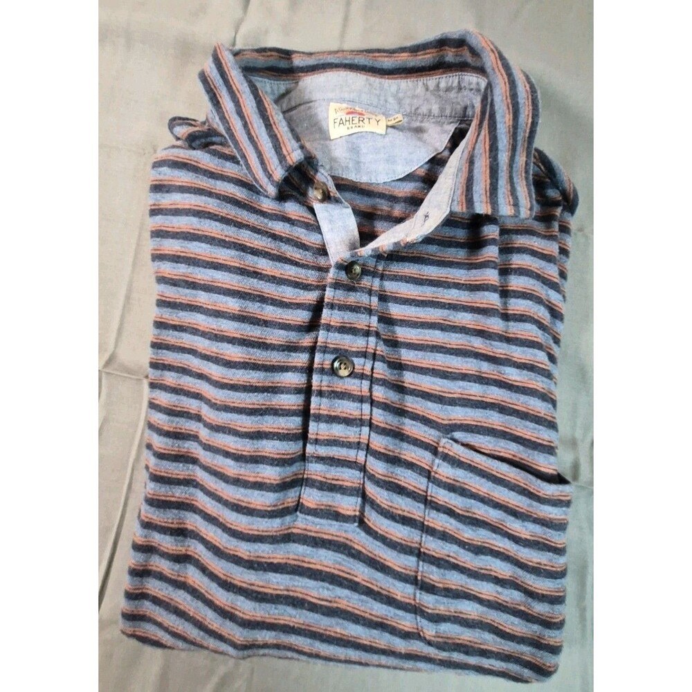 Faherty Long Sleeve Polo